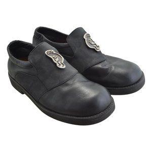 Noat Slip On Shoes Black With Kokopelli Dancer